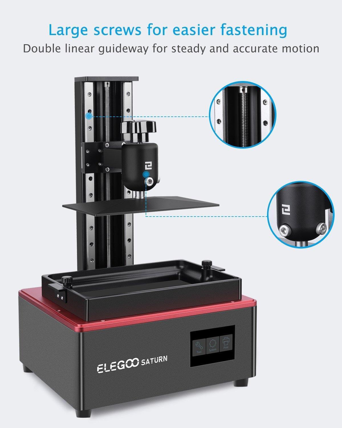 Elegoo saturn msla 4k monochrome lcd resin 3d printer